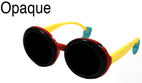 Flip-Up Occluder Glasses - Opaque