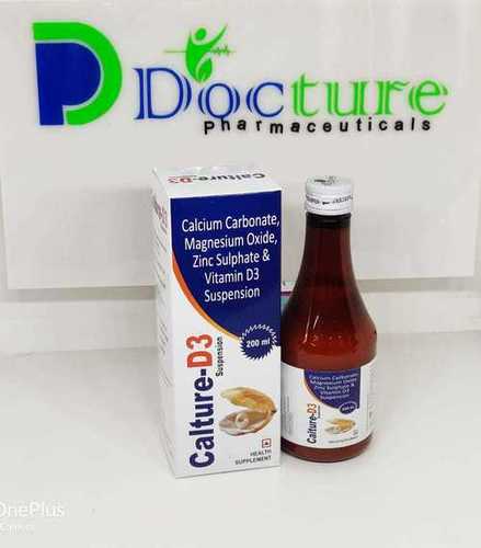 Calcium Carbonate, Magnesium Oxide, Zinc Sulphate & Vitamin D3 Suspension