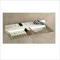Ss Double Soap Dish - Stainless Steel, Different Size | Rectangular Design With Elegant Finish