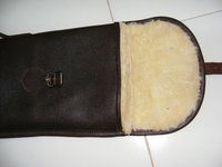 Genuine Leather Gun Cover Fur Lined 130cm