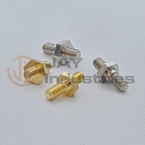 Brass 8-32 Double Threaded Stud