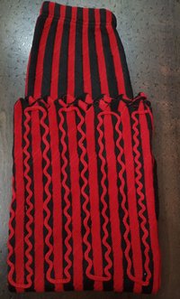 Red And Black Embroidered Palazzo