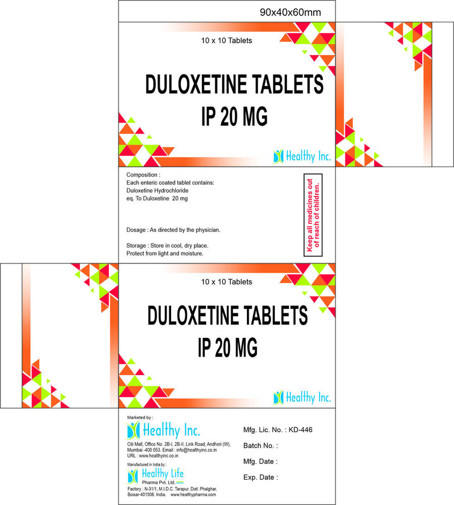 Duloxetine Tablets Generic Drugs