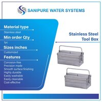 Stainless Steel Tool Box - Color: Silver