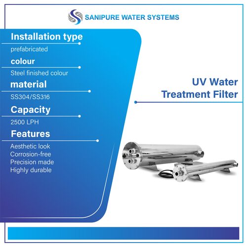 UV Water Treatment System By SANIPURE WATER SYSTEMS