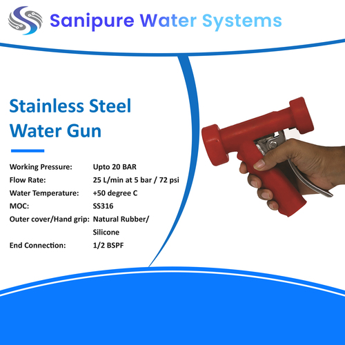 Stainless Steel Water Gun By SANIPURE WATER SYSTEMS