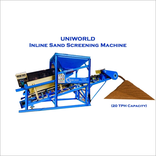 Inline Sand Screening Machine Capacity: 30-40 M3/Hr