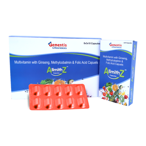 Multivitamin With Ginseng Methylcobalmin And Folic Acid Capsules