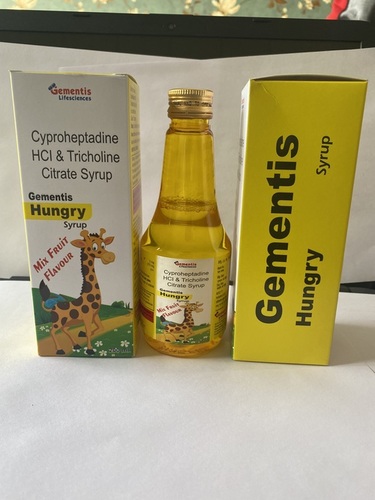 200ml Cyproheptadine HCI And Tricholine Citrate Syrup
