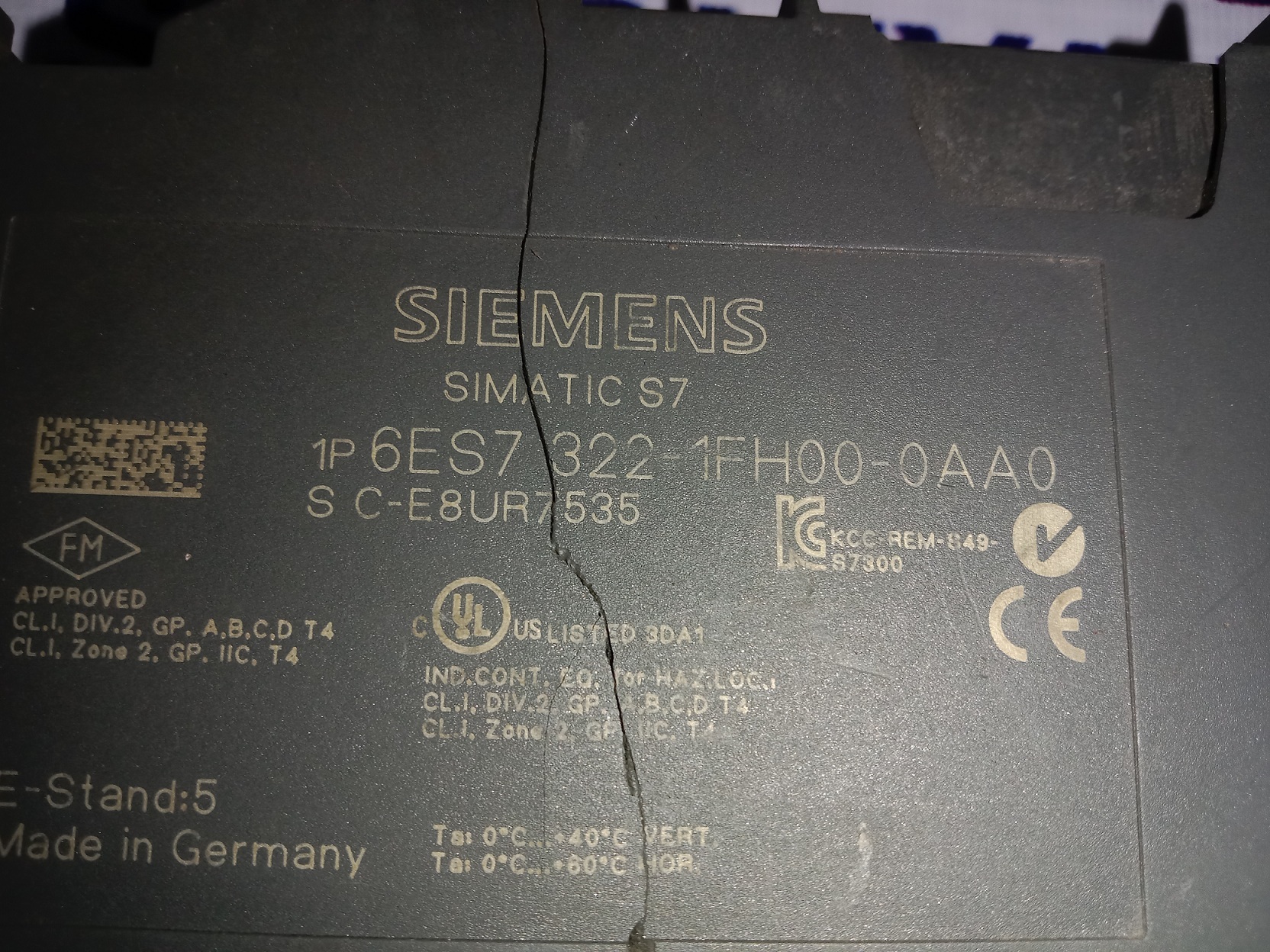 SIEMENS DIGITAL OUTPUT MODULE 6ES7 322-7FH00-0AA0