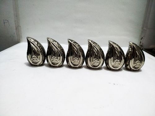 BRASS TEAR DROP SILVER KEEPSAKE URN FUNERAL SUPPLIES
