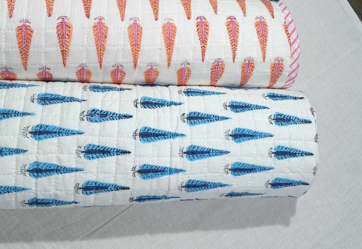 Handmade Block Printed Baby Quilts