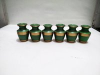 GREEN KEEPSAKE WITH GOLDEN ENGRAVED CREMATION URN FUNERAL SUPPLIES