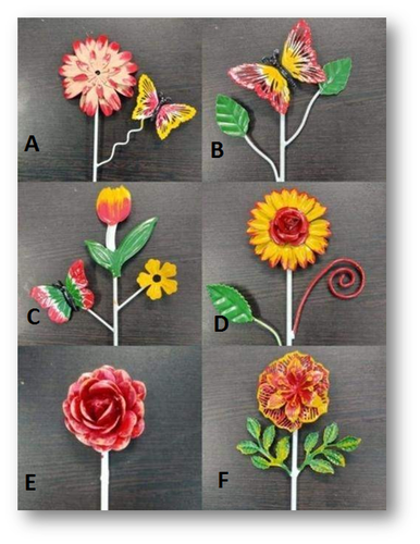 Different Color Outdoor Garden Stakes