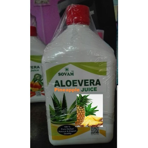 Organic Aloe Vera Pineapple Flovor Juice By SOVAM NUTRACEUTICALS