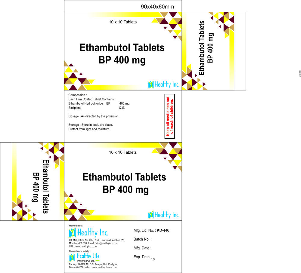 Ethambutol Tablets Generic Drugs