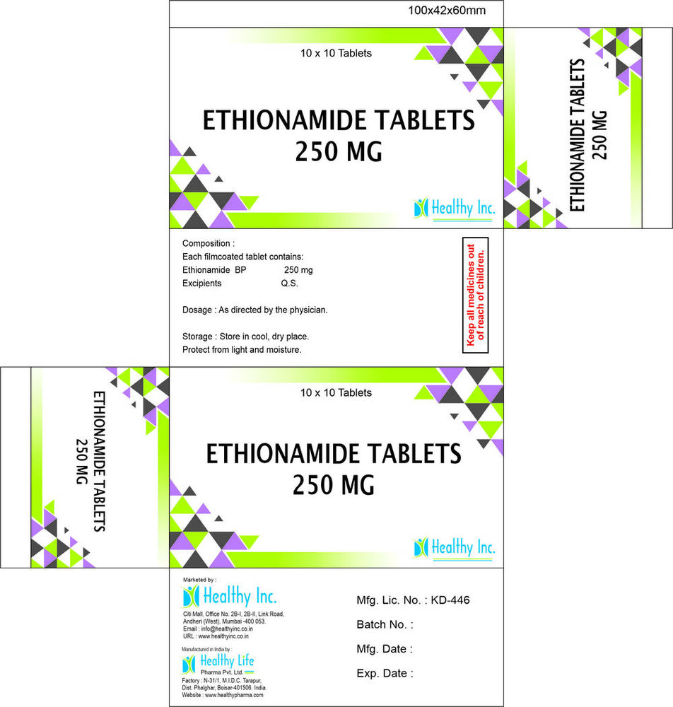 Ethionamide Tablets By HEALTHY LIFE PHARMA PVT. LTD.