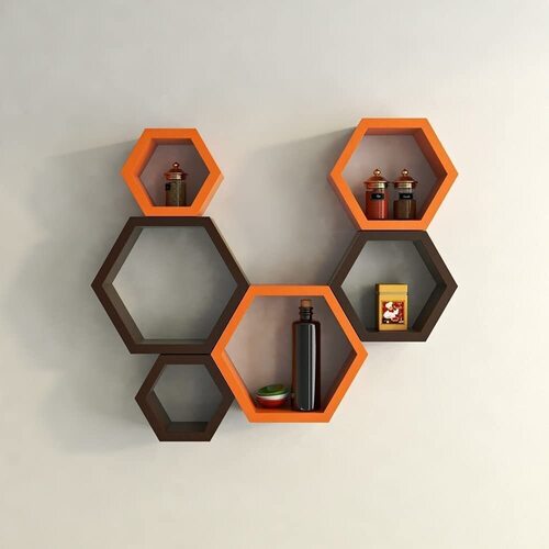 Hexagon Wall Shelves