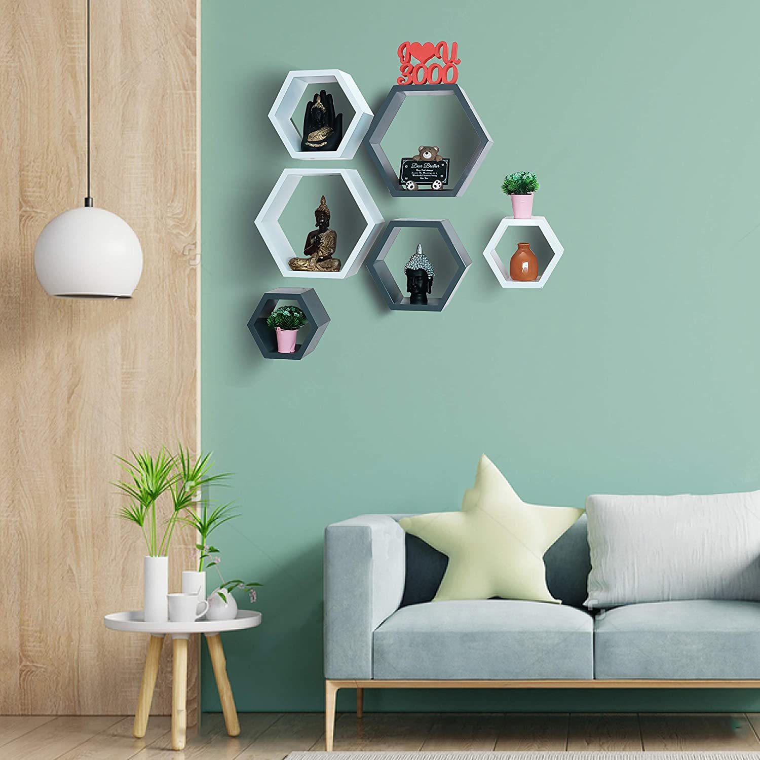 Hexagon Wall Shelves
