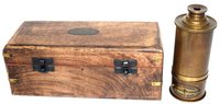 Antique Finish Nautical Telescope With Box