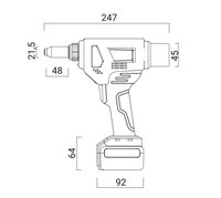 Cordless Blind Rivet Tool - AKKU GO-BR1