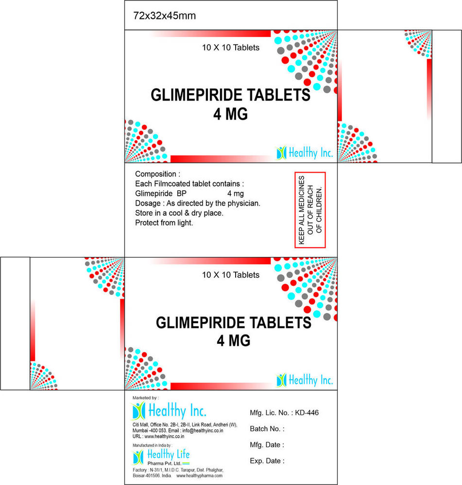 Glimepiride Tablets Generic Drugs