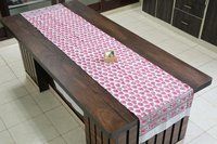 Hand Block Printed Cotton Table  Runner