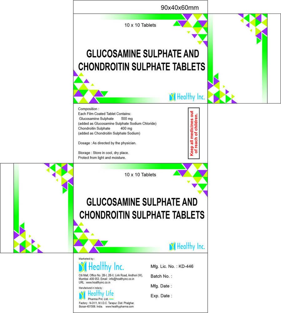 Glucosamine Sulphate With Chondroitin Sulphate Tablets Generic Drugs