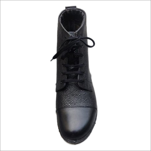 Black Mens Leather High Ankle Dms Boot