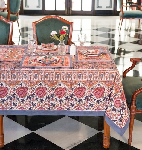 Rajasthani Hand Block Printed Table Cover