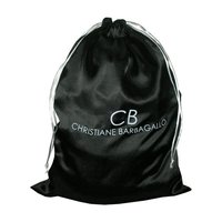 Satin Drawstring Bag With Customized Logo Print