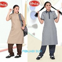 Salwar Kameez School Uniform - Cotton Fabric, Short Long Sleeve, Suitable For High School & Middle School Girls | No Fade, Washable, Custom Logo