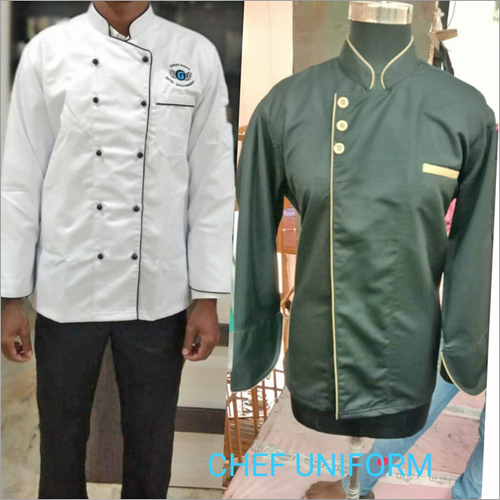White And Green Chef Uniform