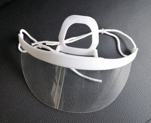 White Transparent Sanitary Plastic Clear Pet Anti-Fog Mouth Shield Hygiene Reusable Half Real Smile Face Mask