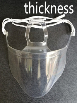 Transparent Mask Food and Beverage Service Hotel Chef Anti Fog Plastic Smile Anti Fog Kitchen Sanitary Masks Report