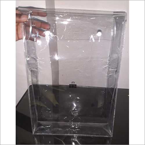 Transparent Fe-042 Pvc Button Bag