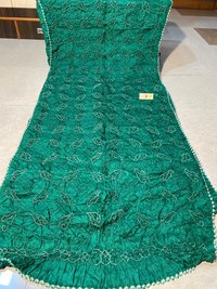 Pure Tussar Bandhani Saree With Blouse