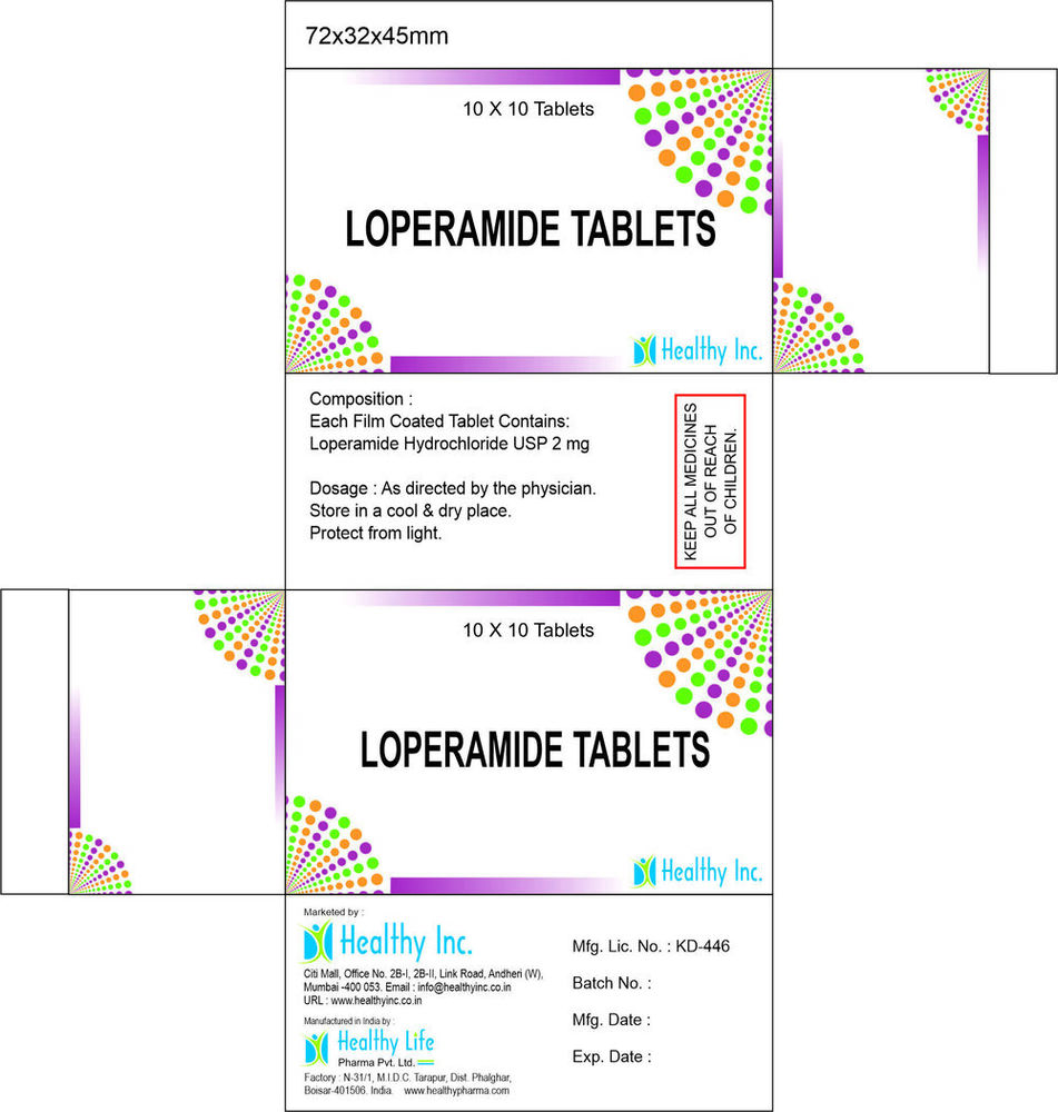 Loperamide Tablets Zinc Zinckit Generic Drugs