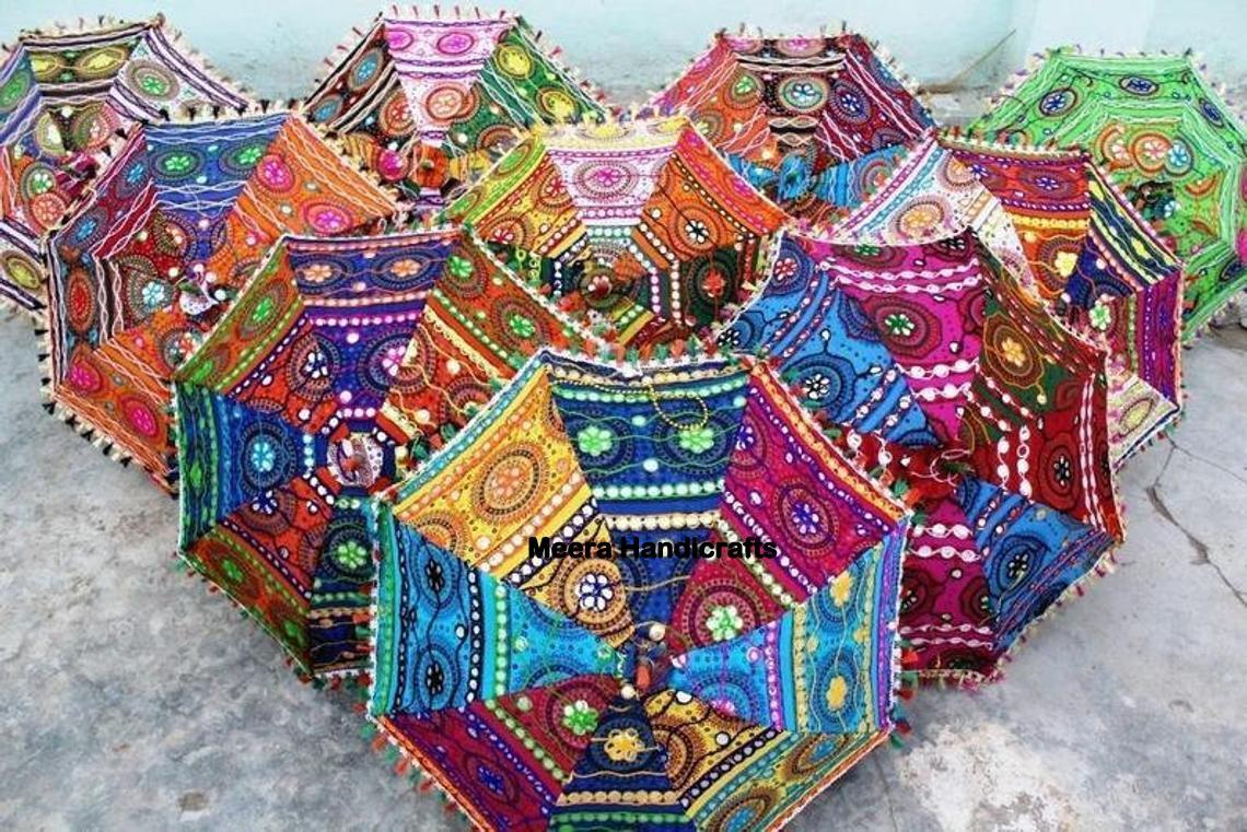 Jaipuri Hand Embroidered Umbrella