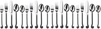 Silver & Black Antique (4 Set) Treble Clef Flatware Set