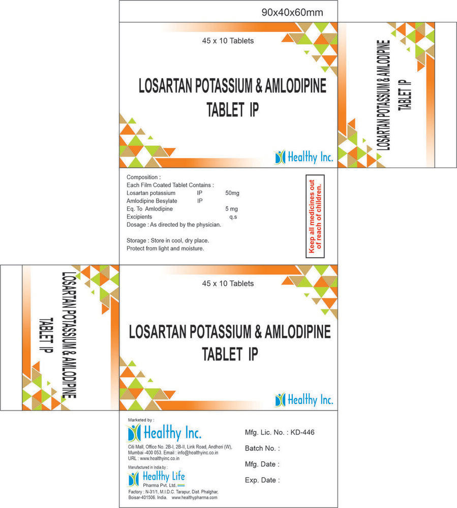 Losartan With Amlodipinetablets Generic Drugs