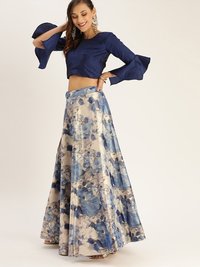 Zari Satin Silk Lehenga Choli