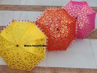 Decorative Hand Printed  Embroidered Umbrella