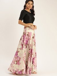 Zari Satin Silk Modern Lehenga Choli