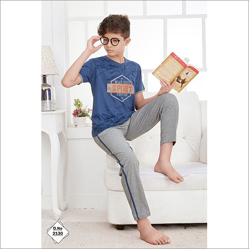 Boys Half Sleeve Casual Nightwear