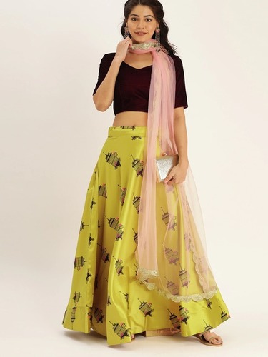 Zari Satin Silk Fashionable Lehenga Choli