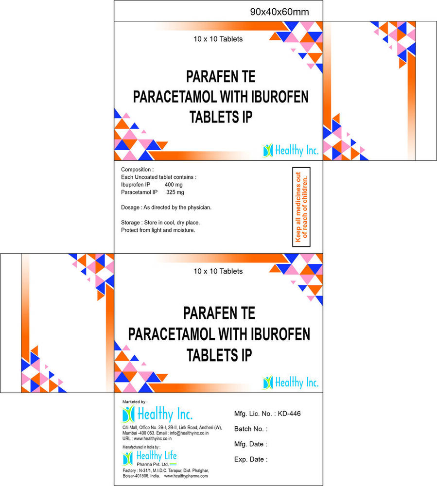 Paracetamol With Ibuprofen Tablets Generic Drugs