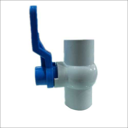 Good Finishing Upvc Ball Valve Long With Ms Plate Handle