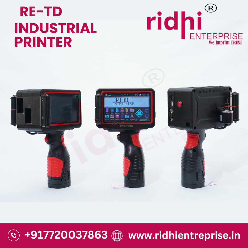 Re-Td - 48 mm Large Character Industrial Handheld Non-Contact Ink Jet Printer