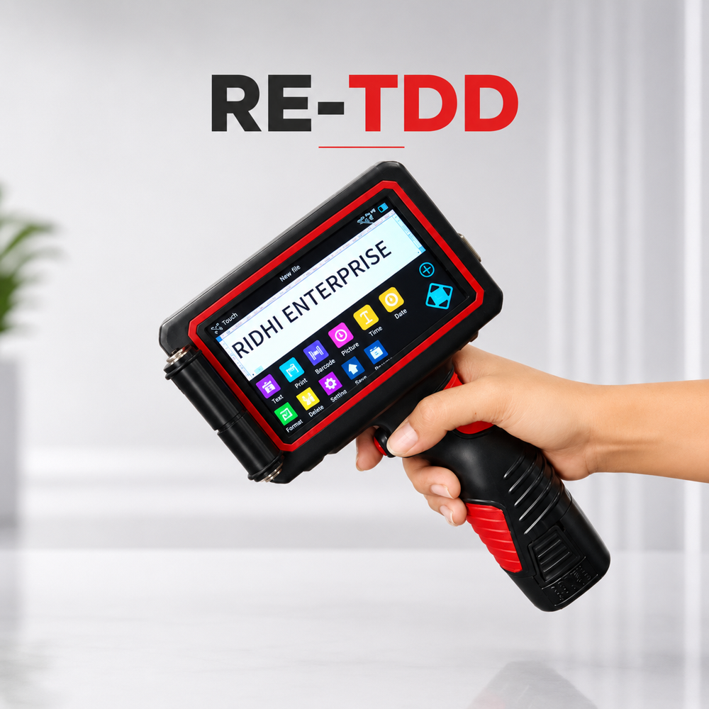 Re-Td - 48 mm Large Character Industrial Handheld Non-Contact Ink Jet Printer